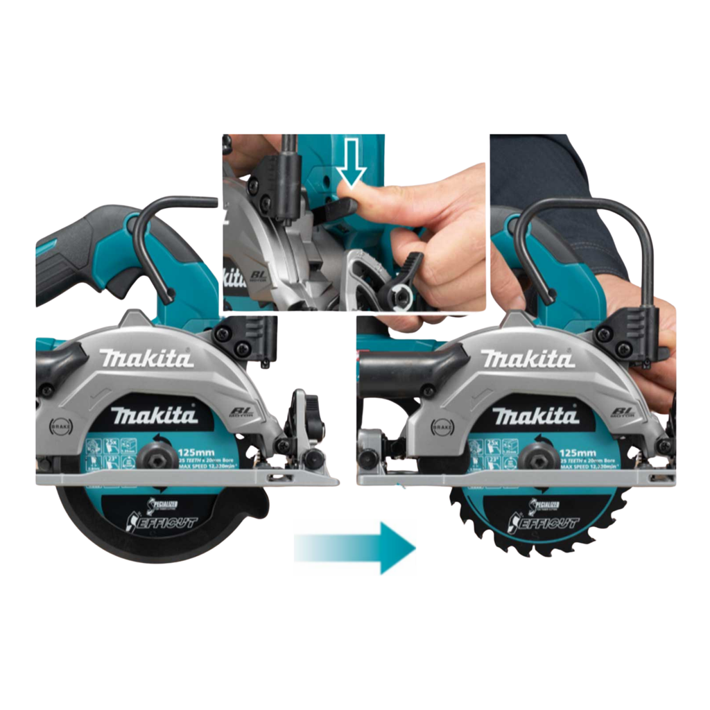 MAKITA HS014GZ, 40V BRUSHLESS 125MM CORDLESS CIRCULAR SAW
