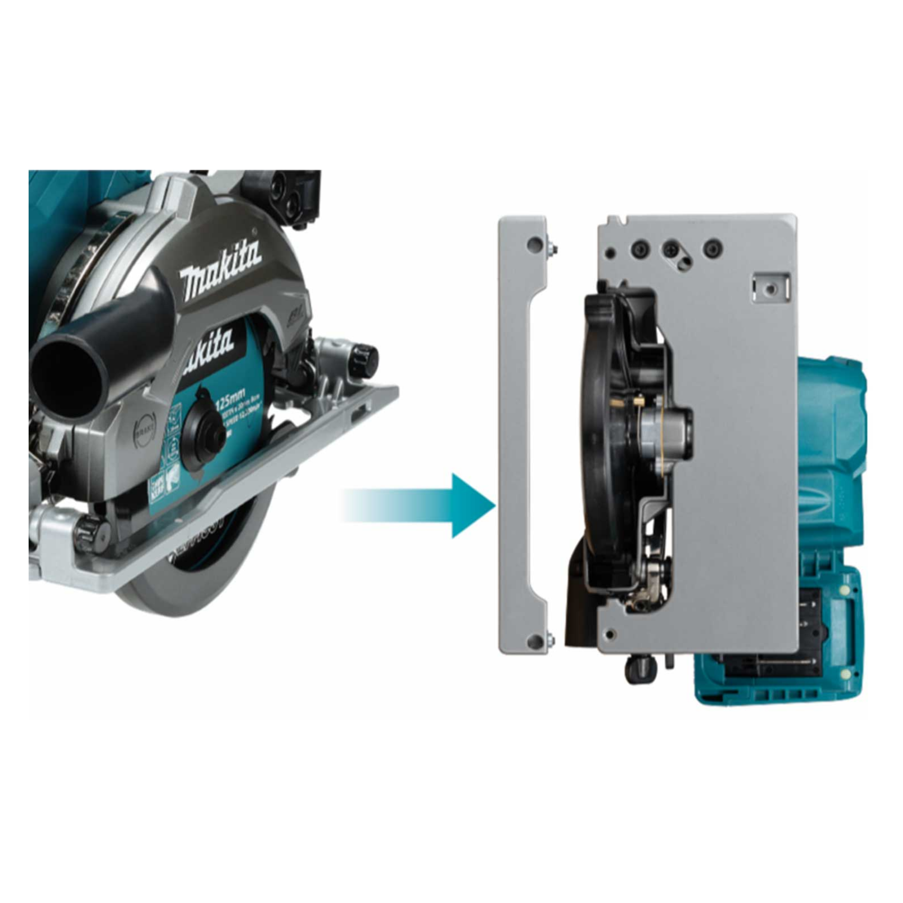 MAKITA HS014GZ, 40V BRUSHLESS 125MM CORDLESS CIRCULAR SAW