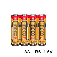 INGCO ALKALINE BATTERY AA 1.5V LR6 HAB2A01 4P/PACK Main image