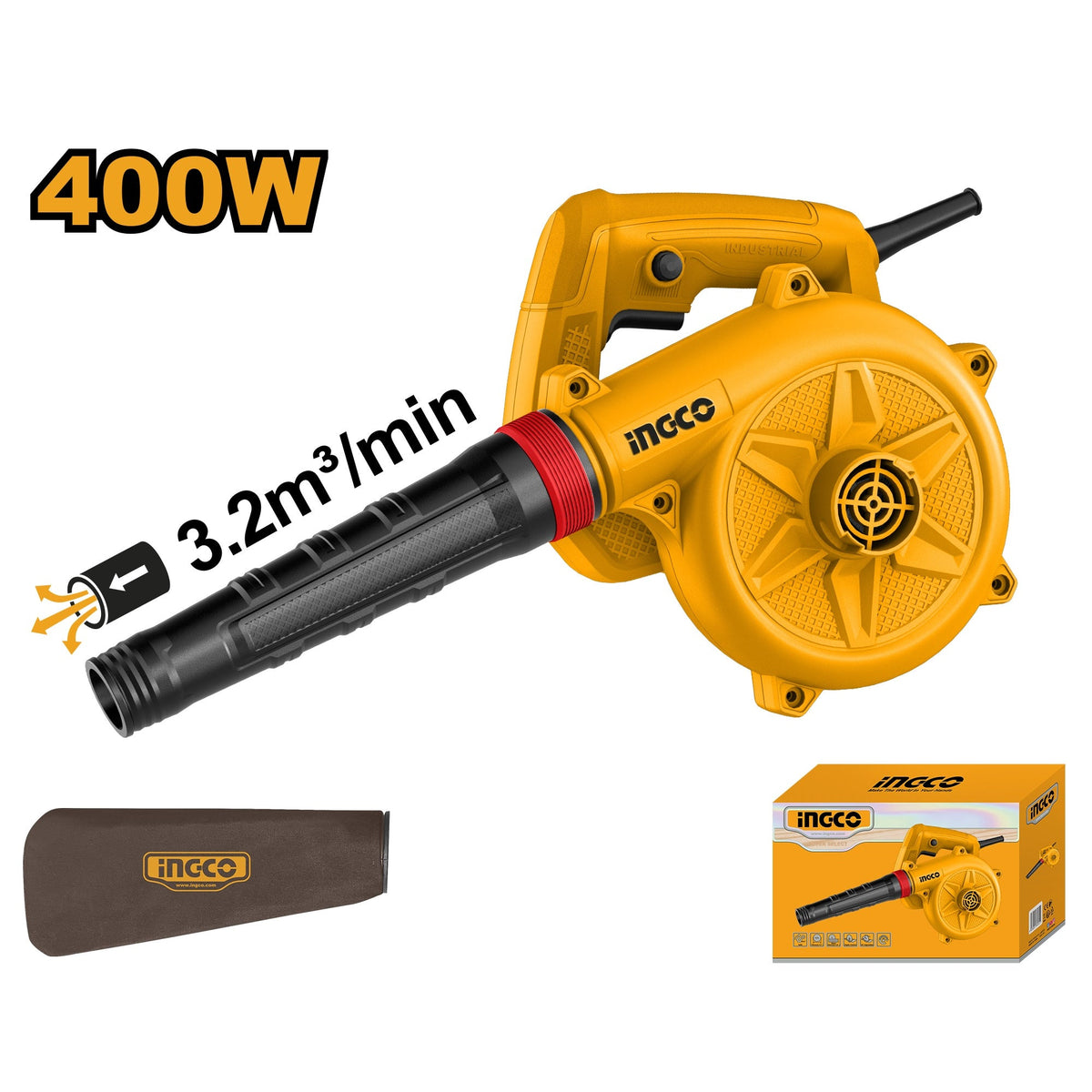 INGCO ASPIRATOR BLOWER 16000RPM 400W AB4068