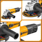 INGCO 100MM (4") ANGLE GRINDER, 750W, AG750282