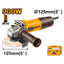 INGCO 5" 125MM ANGLE GRINDER 12000RPM 900W AG90028