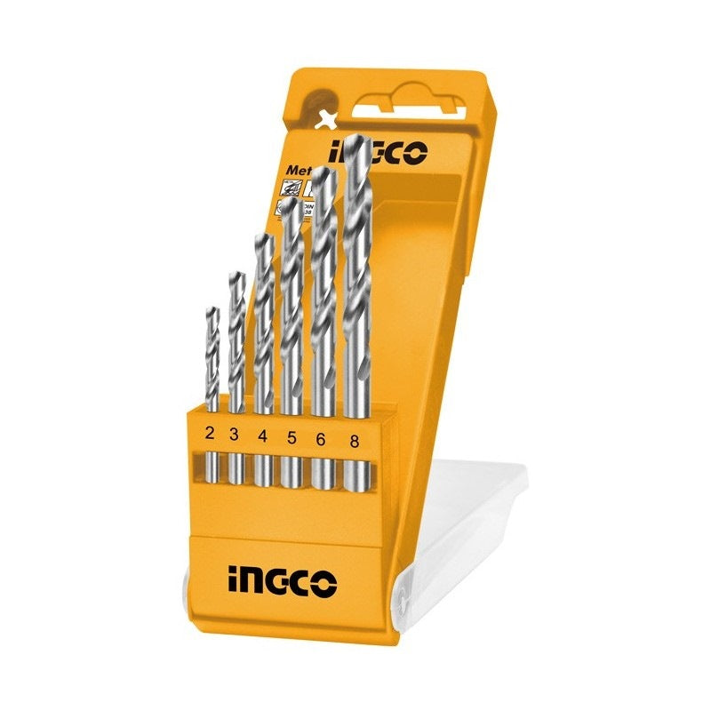 INGCO 6PCS HSS DRILL BIT SET SIZE 2,3,4,5,6,8MM AKD1055 Main image