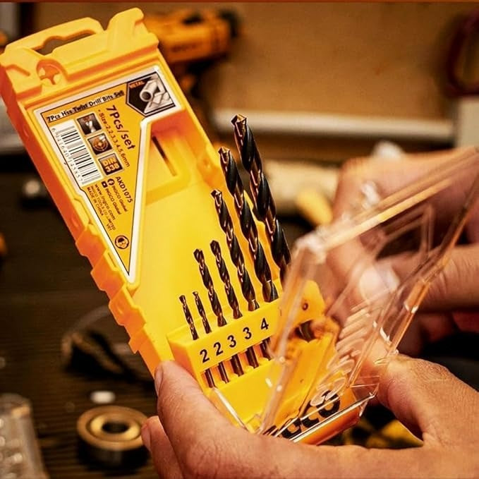 INGCO 7PCS HSS DRILL BIT SET SIZE 2,2,3,3,4,5,6.0MM AKD1075