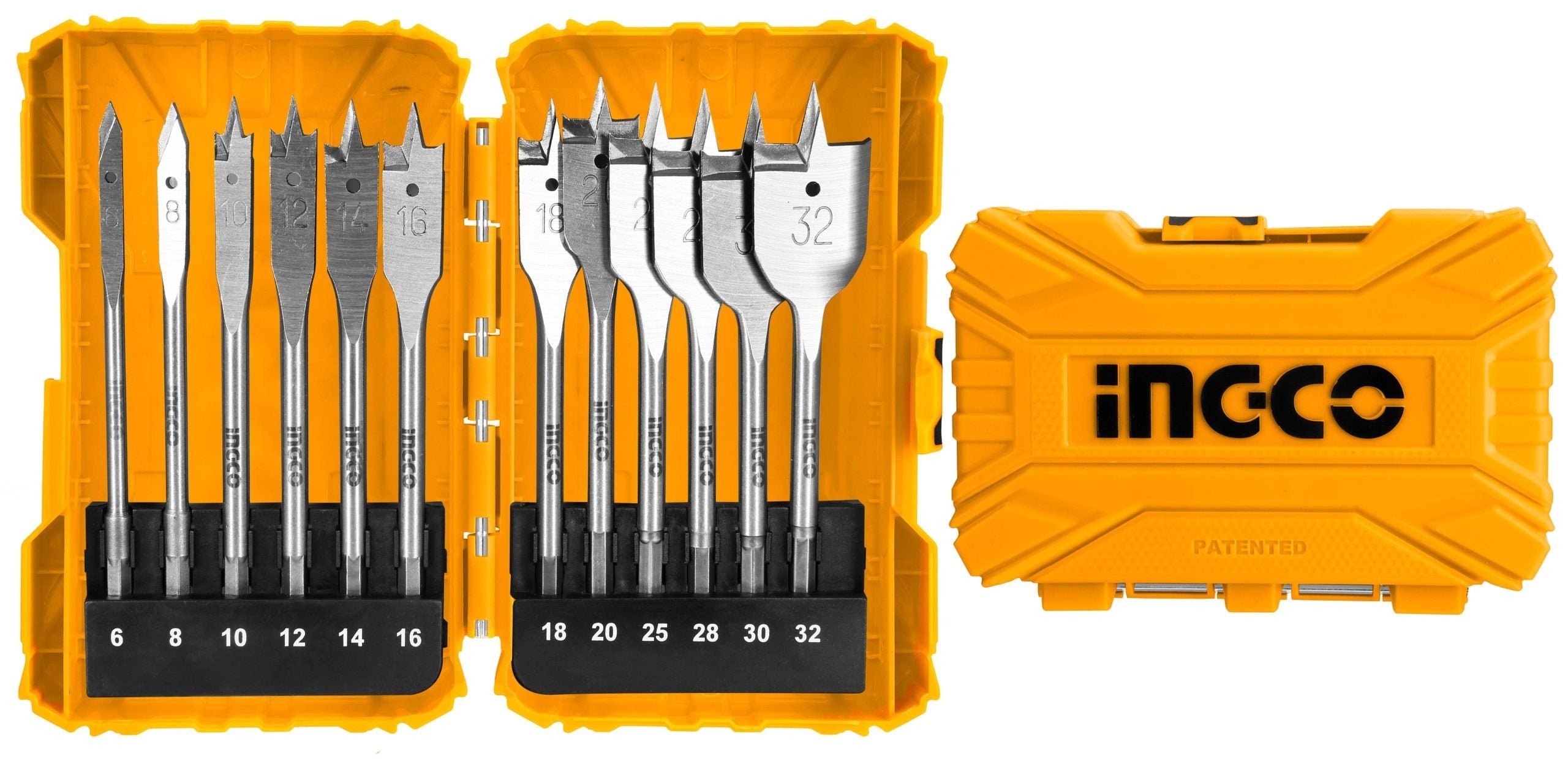 INGCO 12PCS WOOD ZIP BIT SET 6.0-32MM AKDL1201 Secondary image