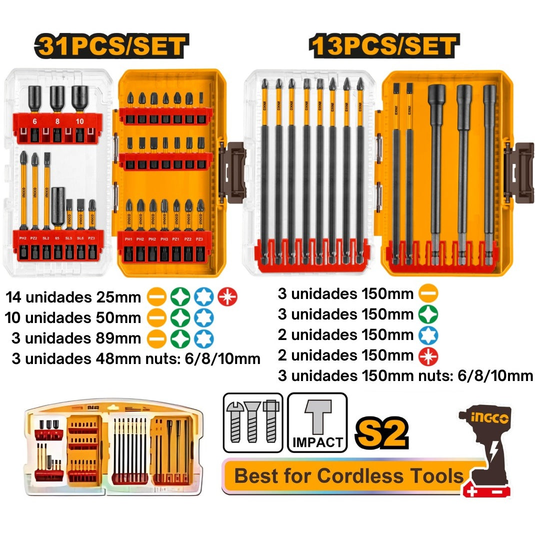 INGCO 44PCS SCREEN DRIVER BIT + MAGNETIC NUT SET AKDL24408 Main image