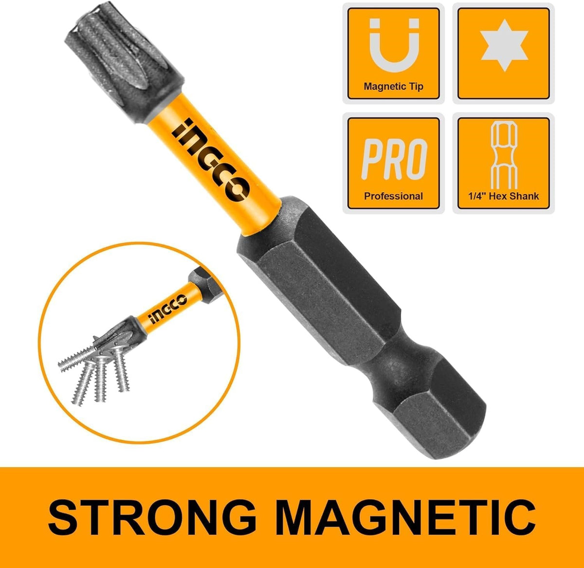 INGCO 49PCS IMPACT DRIVER BIT SET AKDL24906