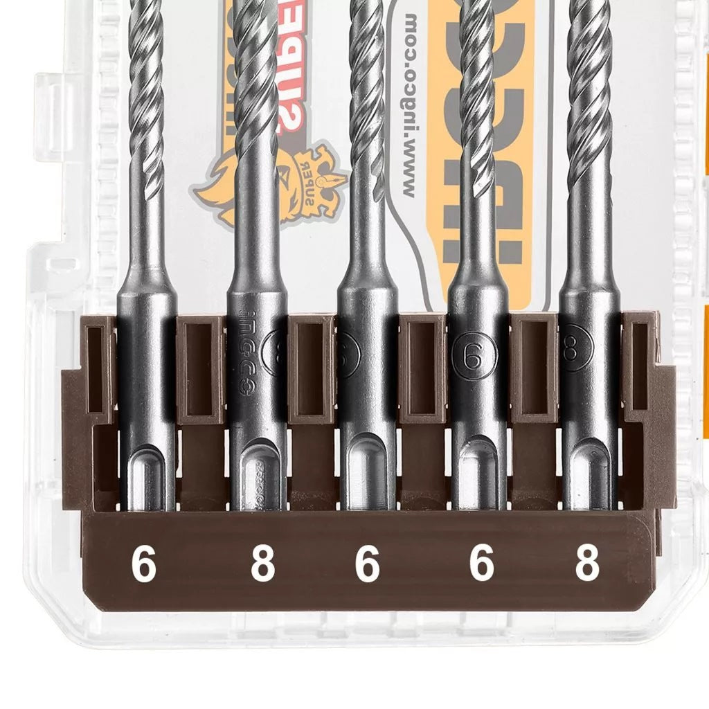 INGCO 9PCS SDS+ DRILL BIT SET 6~16MM AKDL30906