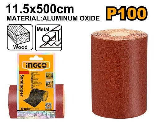 INGCO ALUM OXIDE SANDPAPER 115MM X 5M ROLL Secondary image