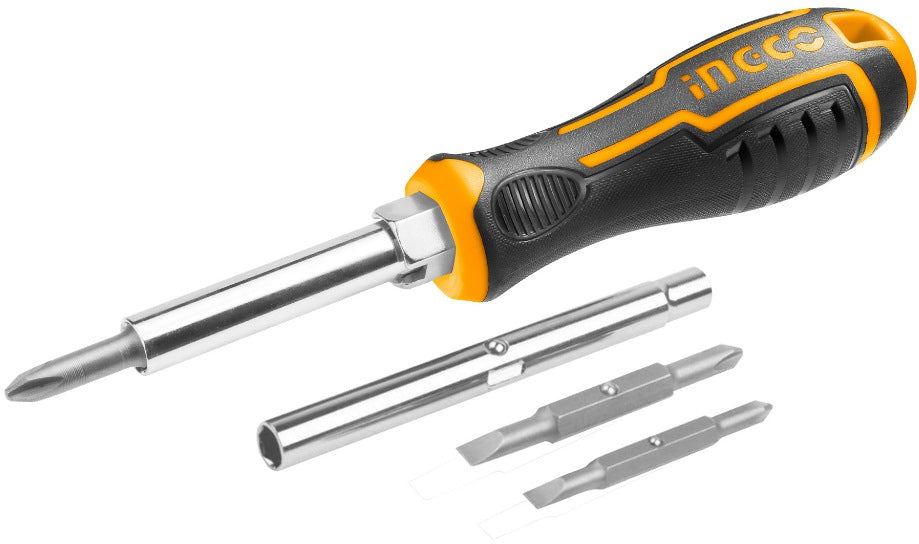 INGCO 6 IN 1 INTERCHANGEABLE SCREWDRIVER AKISD0608