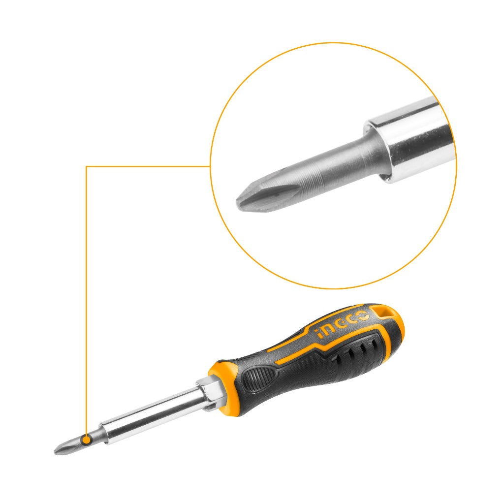 INGCO 6 IN 1 INTERCHANGEABLE SCREWDRIVER AKISD0608