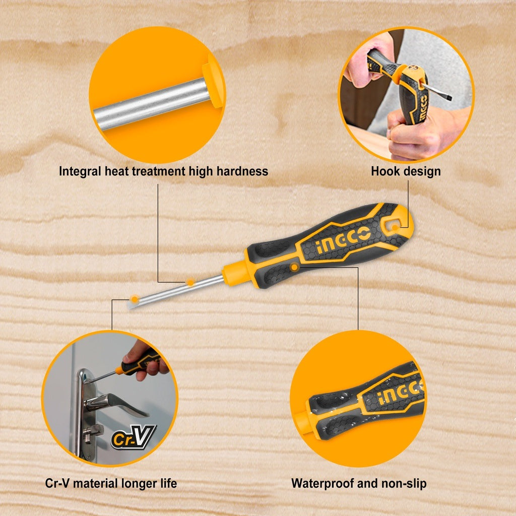 INGCO 9 PCS INTERCHANGEABLE SCREWDRIVER SET AKISD0901