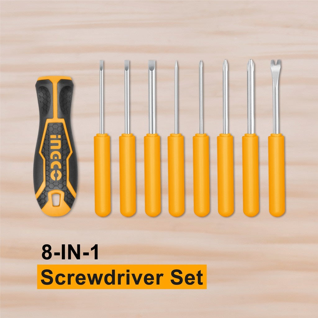 INGCO 9 PCS INTERCHANGEABLE SCREWDRIVER SET AKISD0901