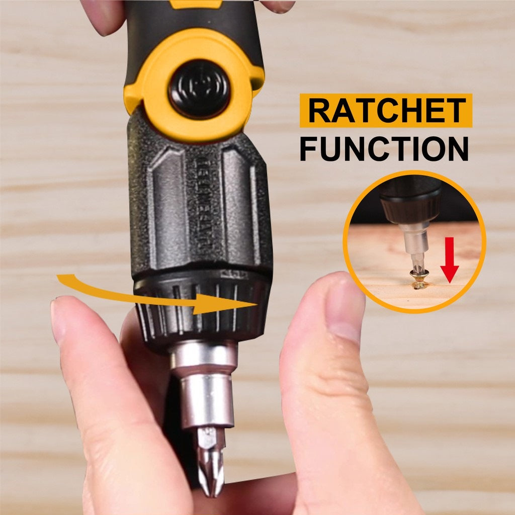 INGCO 13 IN 1 RATCHET SCREWDRIVER SET AKISD1208