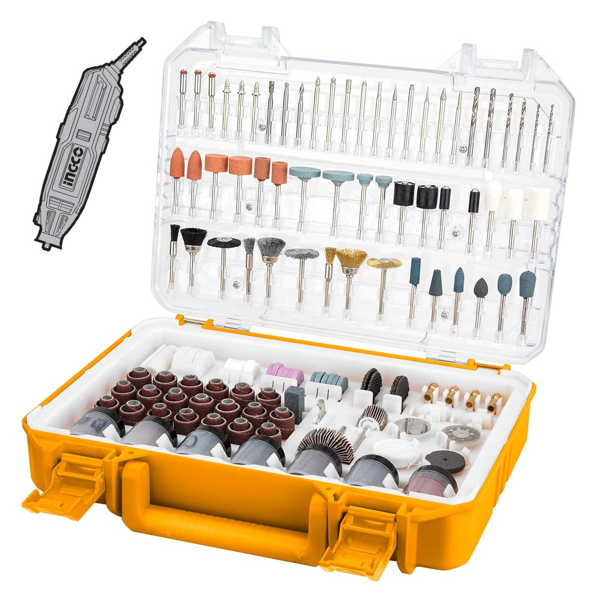 INGCO 420PCS ACCESSORIES SET FOR MINI DRILL AKMG4208 Secondary image