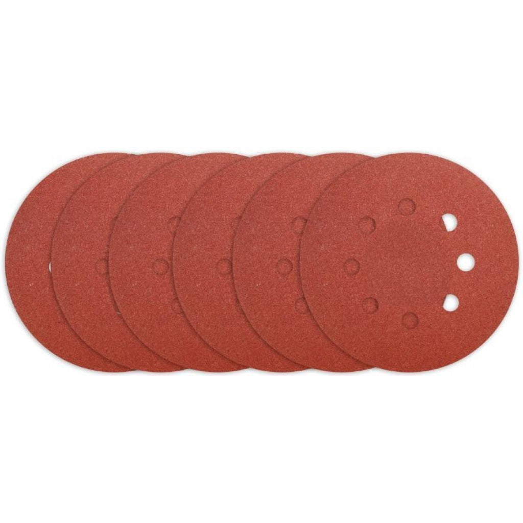 INGCO 5PCS 5" ORITAL SANDER SANDING DISC 3XP80, 2XP120 AKRS125051 Main image