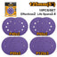 INGCO 10PCS 5" PURPLE ORITAL SANDING DISC 2XP40&P60,3XP80&P120 AKRS125101