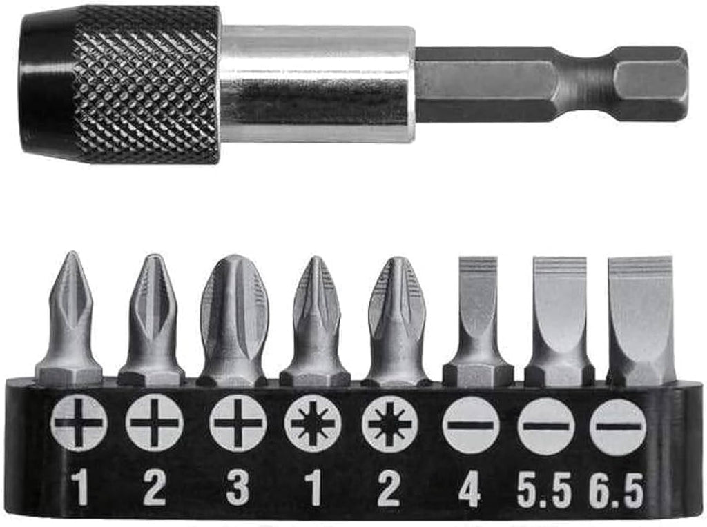 INGCO 9PCS SCREWDRIVER BIT SET QUICK RELEASE HOLDER AKSD0071