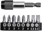 INGCO 9PCS SCREWDRIVER BIT SET QUICK RELEASE HOLDER AKSD0071