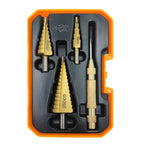INGCO 3PC HSS STEP DRILL SET 4-12, 4-22,4-32MM+AUTO CENTER PUNCH AKSDS2041