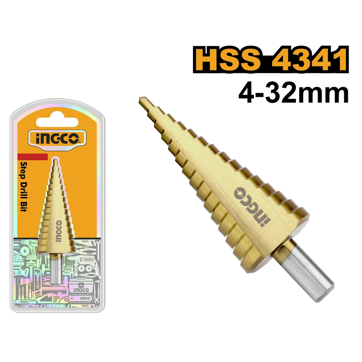 INGCO HSS STEP DRILL 4-32MM AKSDS43233 Main image