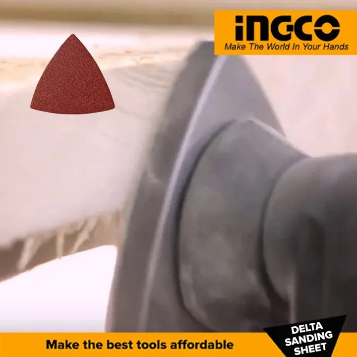 INGCO 20PCS 80MM DELTA SANDING SHEET GRIT 40,60,80,120 AKTS080201
