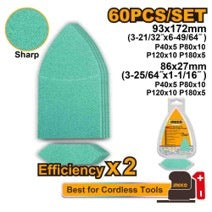INGCO 60PCS SANDING SHEET GRIT 40,80,120,180 AKTS938660 Main image