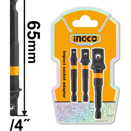 INGCO 3 PCS SOCKET ADAPOR SET 1/4", 3/8" & 1/2" AMN365A01 Secondary image