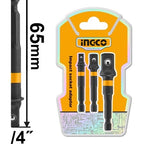 INGCO 3 PCS SOCKET ADAPOR SET 1/4", 3/8" & 1/2" AMN365A01
