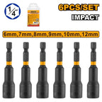 INGCO 6 PCS MAGNETIC SOCKET 6,7,8,9,10&12MM AMN65061