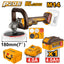 INGCO 20V BL 7" ANGLE POLISHER 400-2500RPM 1X4.0AH+STORAGE BOX APLI20188