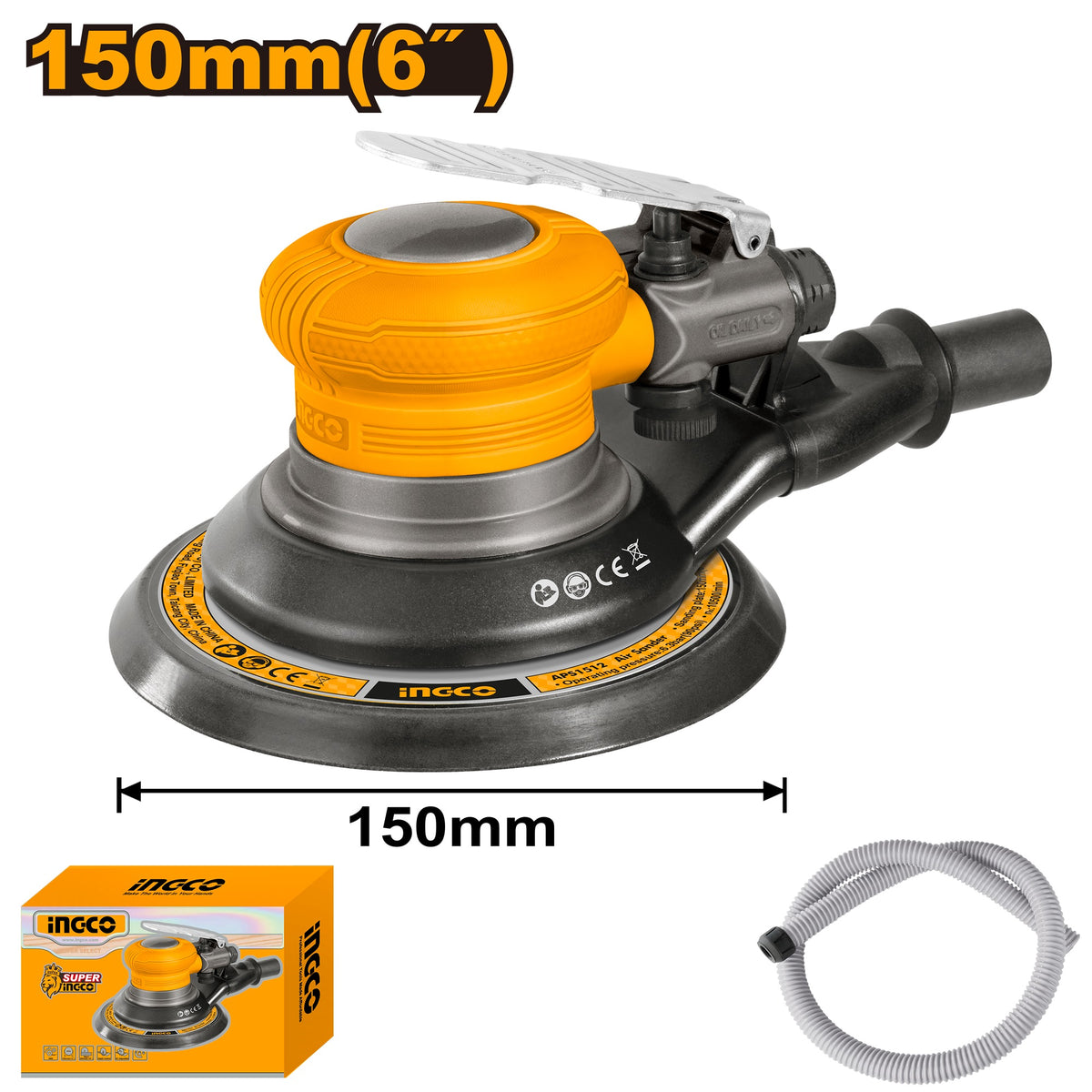 INGCO AIR SANDER 150MM APS1512