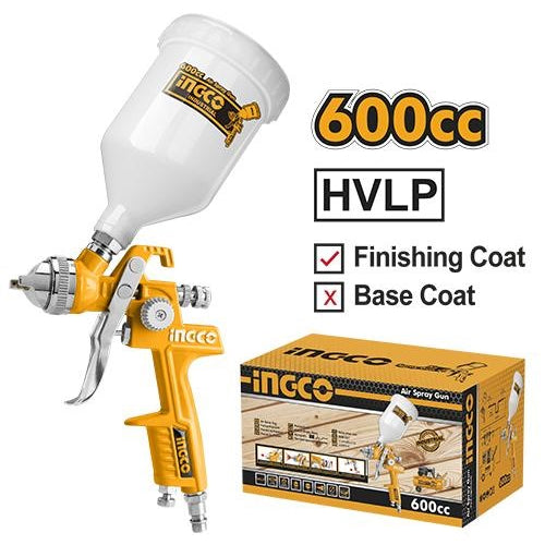 INGCO HVLP SPRAY GUN NOZZLE 1.4MM 0.6L TANK ASG1061