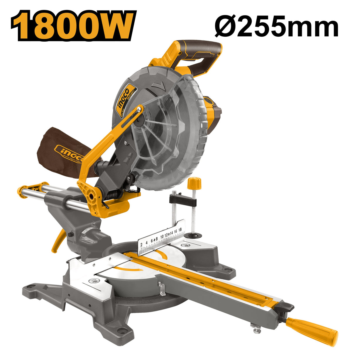INGCO SLIDE COMPOUND MITRE SAW 10" 255MM 1800W BM2S180017 Main image