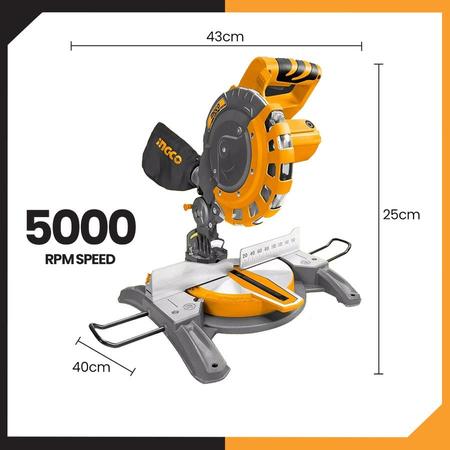 INGCO PORTABLE MITRE SAW 210MM 8-1/4" 1400W BMS14007 Secondary image