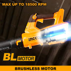 INGCO 20V BRUSHLESS POWERFUL LEAF BLOWER MAX.VOL:8.5M3/MIN CABLI20428 (BARE UNIT)