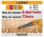 INGCO 20V BL 3 SPEED(13K~19.5K RPM)BLOWER 2.8M3/MIN 2X2.0AH CABLI20682