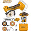 INGCO 20V LI-ION MINI CUT-OFF TOOL 76MM 1X2.0AH,CHARGER+CASE CAGLI76012