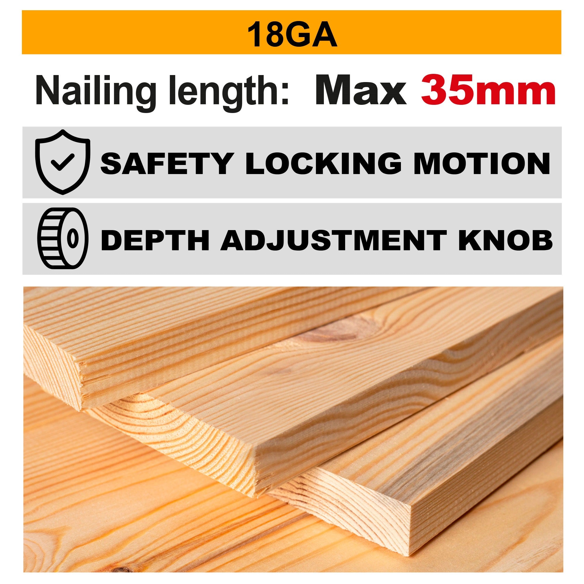INGCO 20V LI-ION BRAD NAILER SIZE F15-F35 2X2.0AH+CHARGER & CASE CBNLI20686 Secondary image