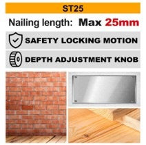 INGCO 20V ST25 BRAD NAILER 2X4.0 TABLESS BATT+CHARGER+CASE CBNLI38136 Secondary image