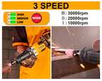 INGCO 20V LI-ION BL DIE GRINDER COLLET 6MM 1/4" CDGLI2001 (BARE UNIT)