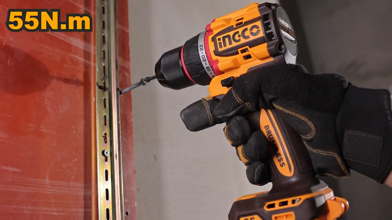 INGCO 20V LI-ION BRUSHLESS DRILL 55NM, 1X20V 2.0AH, CHARGER CDLI205582 Secondary image