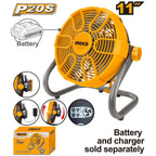 INGCO 20V LI-ION FAN CFALI2002 (BARE UNIT)