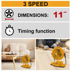 INGCO CFALI20112 20V 11" DC 3-SPEED FAN 2X2.0AH+CHARGER