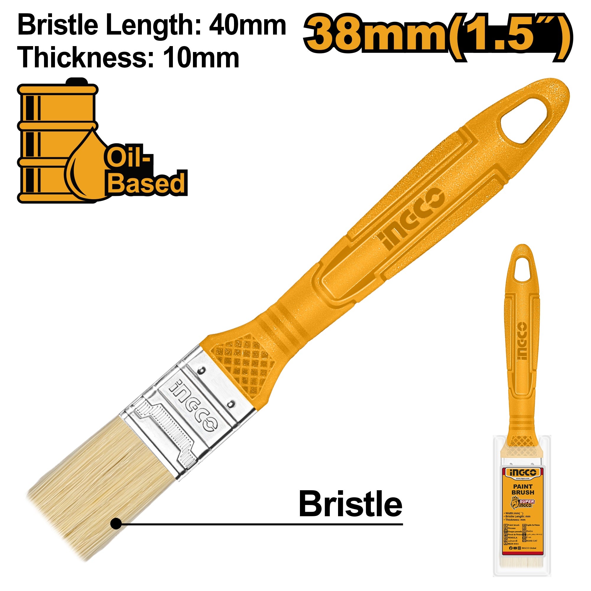 INGCO PAINT BRUSH, BRISTLE LENGTH Secondary image