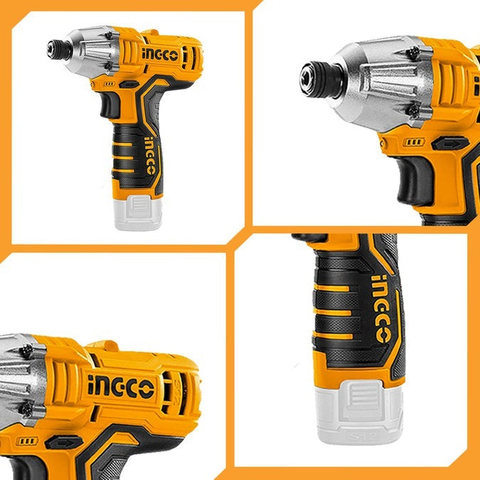 INGCO 12V 2X1.5AH LI-ION IMPACT DRIVER 100NM (NO USB CHARGER) CIRLI12015 Secondary image