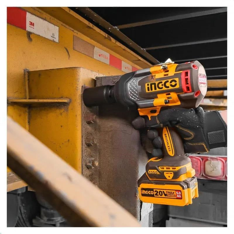 INGCO 20V BL 3/4" DR. IMPACT WRENCH MAX 1350NM CIWLI201351 (BARE UNIT)