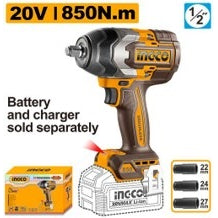 INGCO 20V BRUSHLESS 1/2" IMPACT WRENCH 850NM CIWLI20851 (BARE UNIT) Main image