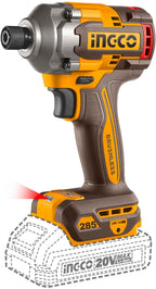 INGCO 20V IMPACT DRILL+ IMPACT DRIVER 285NM 2X2.0, CHARGER+CASE CKLI20277