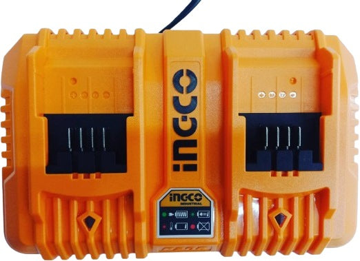 INGCO 20V 6PC BATTERY KIT 4X2.0, 2X4.0, 2 PORT CHARGER + CASE COSLI230701